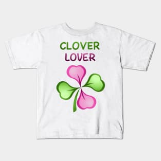 Clover Lover (borderless) Kids T-Shirt